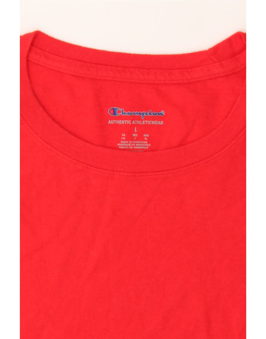 CHAMPION Mens Graphic T-Shirt Top Large Red Cotton Vintage Champion and Second-Hand Champion from Messina Hembry 