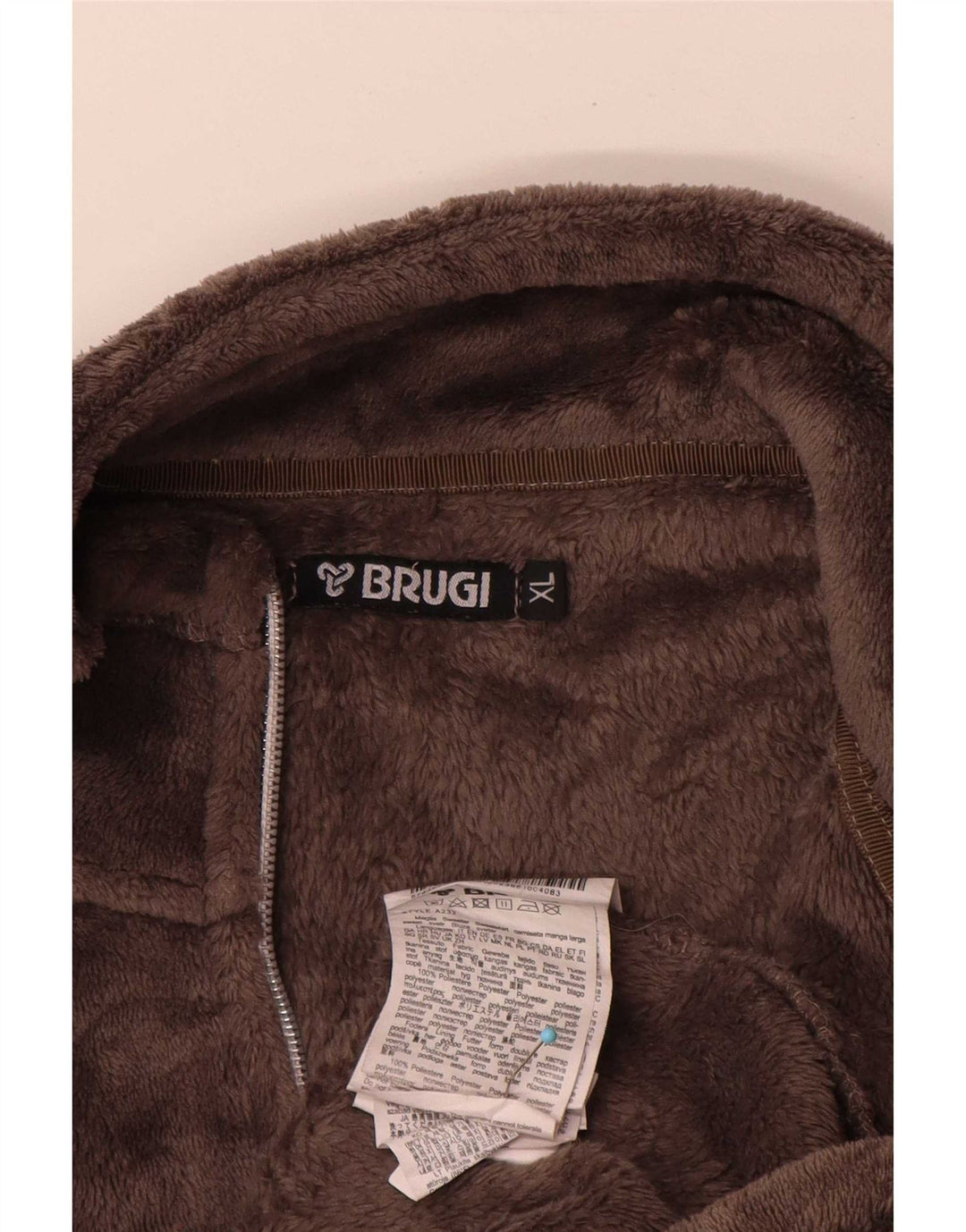 Brugi Damen Fleecejacke UK 18 XL Braun Polyester