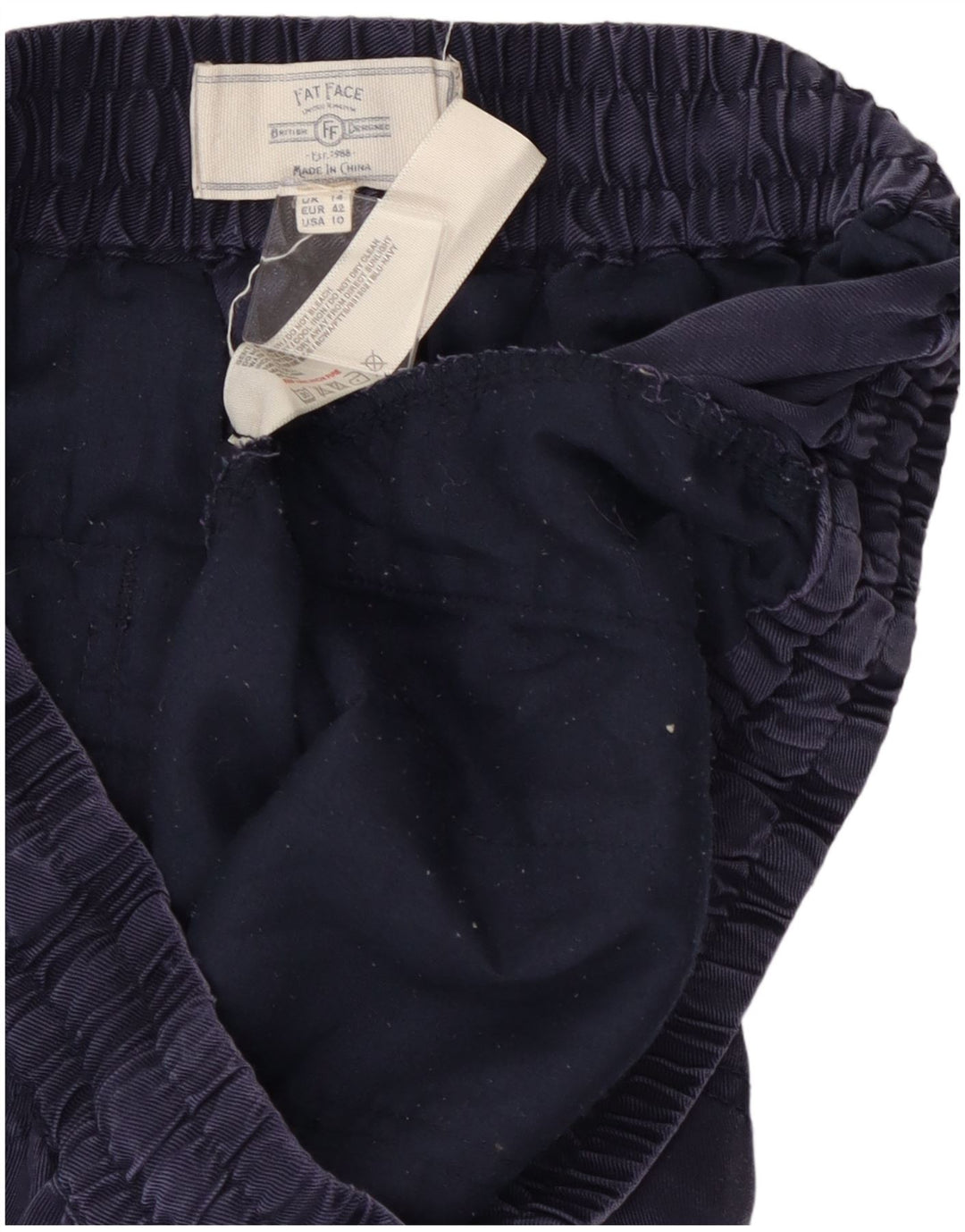 FAT FACE Damen-Jogginghose, Freizeithose, UK 44, Größe L, W28, L26, Marineblau