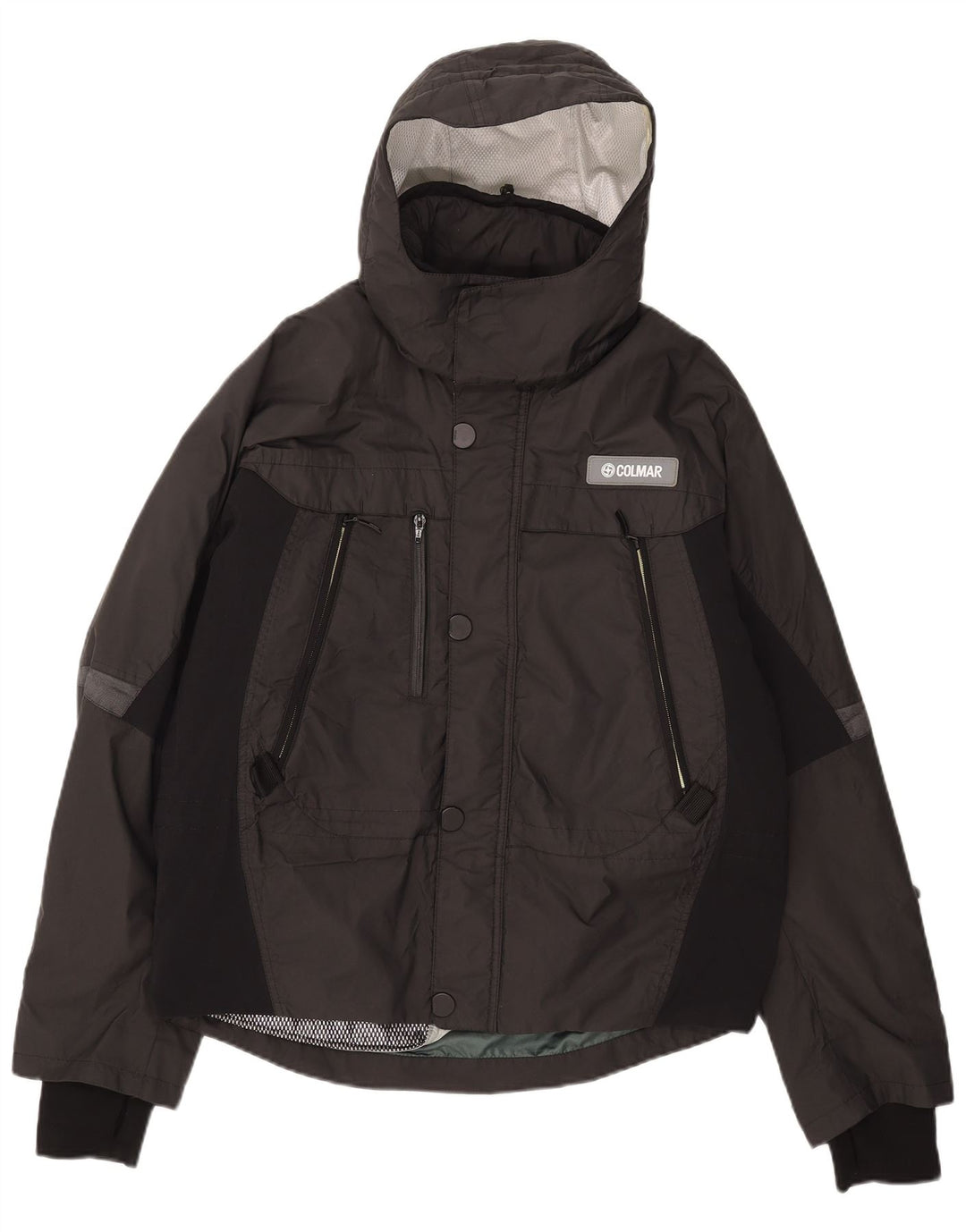 Colmar Herren-Skijacke mit Kapuze, IT 52, Größe L, Schwarz, Farbblock