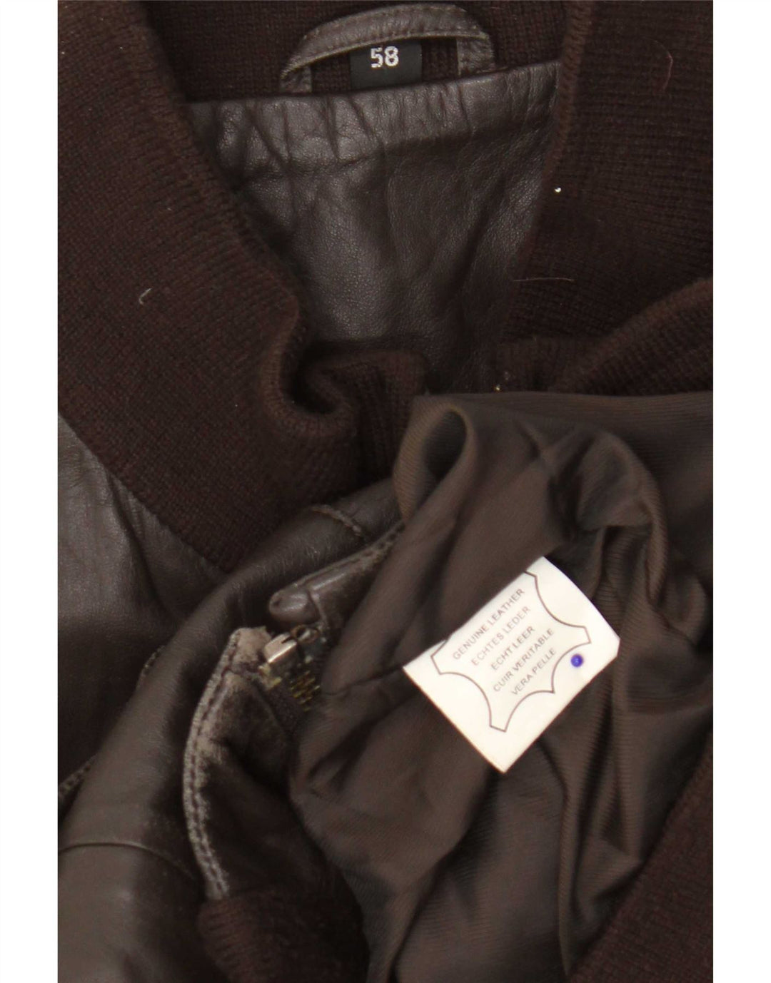 Vintage Herren Lederjacke UK 40 Large Braun