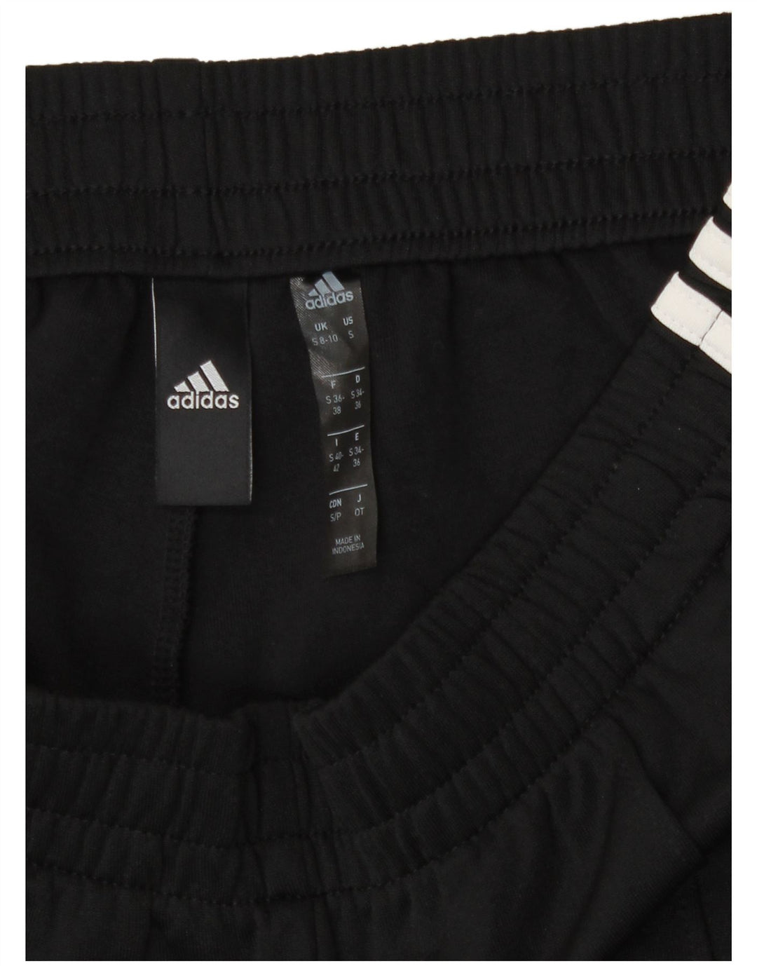 Adidas Damen Trainingshose UK 8/10 Small Schwarz Polyester