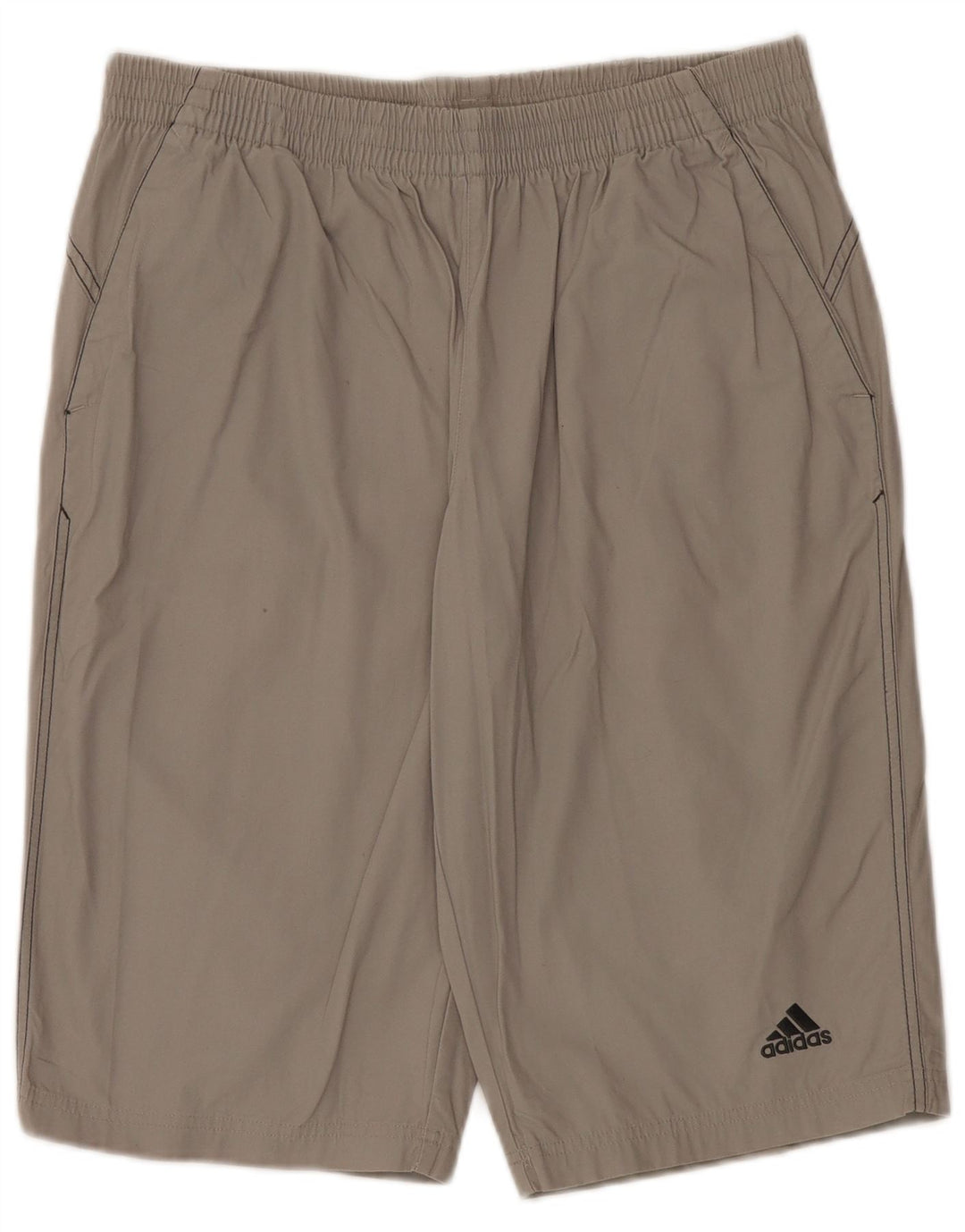 Adidas Herren Sportshorts mittelgraue Baumwolle