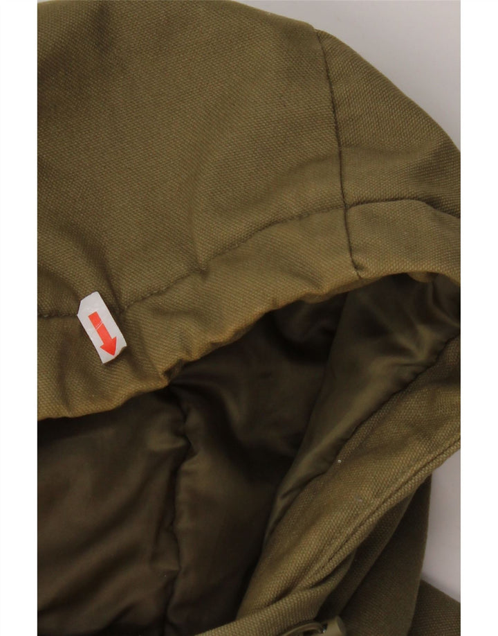 DC Herren Parka mit Kapuze, UK 36, Größe S, Khaki, Baumwolle