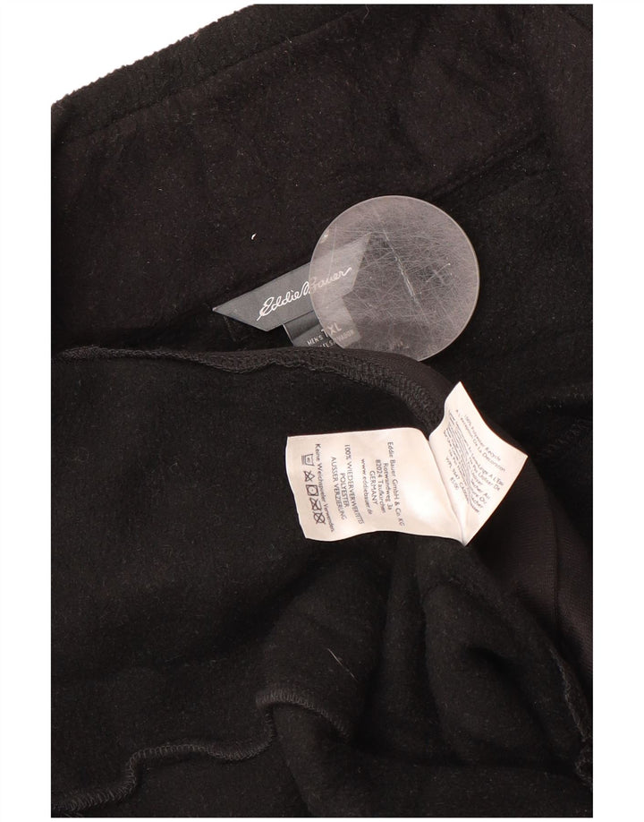 EDDIE BAUER Mens Tall Liner Fleece Gilet UK 42 XL Schwarz Polyester