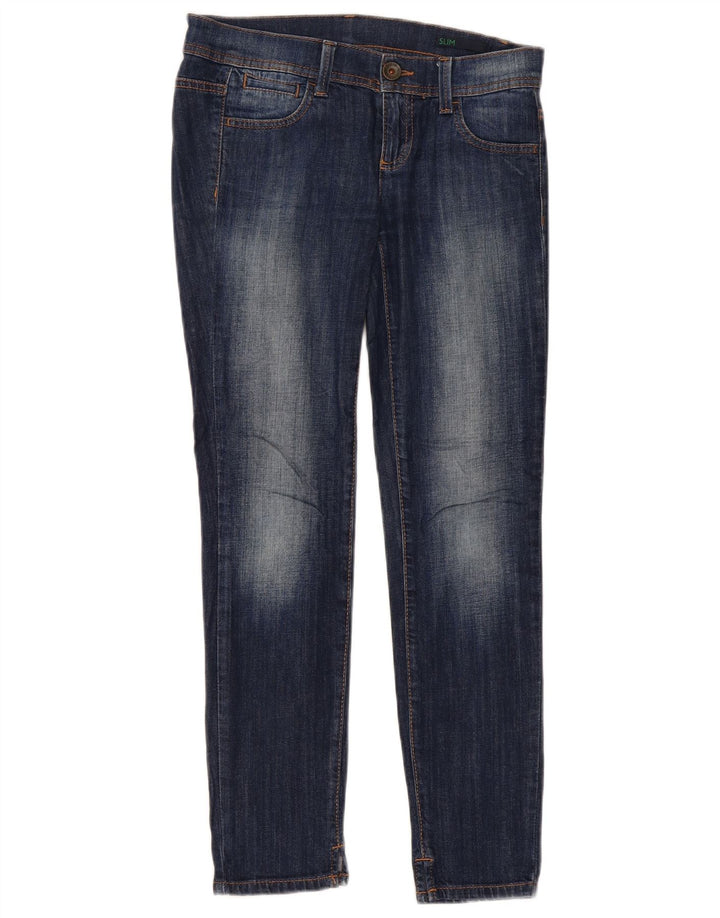 Benetton Damen Slim Jeans W27 L28 Blau