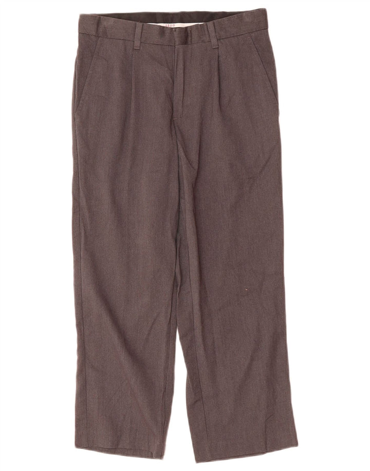 Gerade Chino-Hose von Izod für Jungen, 7–8 Jahre, W22, L22, graues Nylon