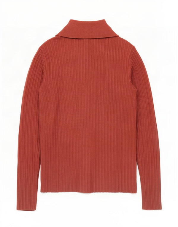 Zara Damen-Cardigan-Pullover UK 14 Große braune Viskose