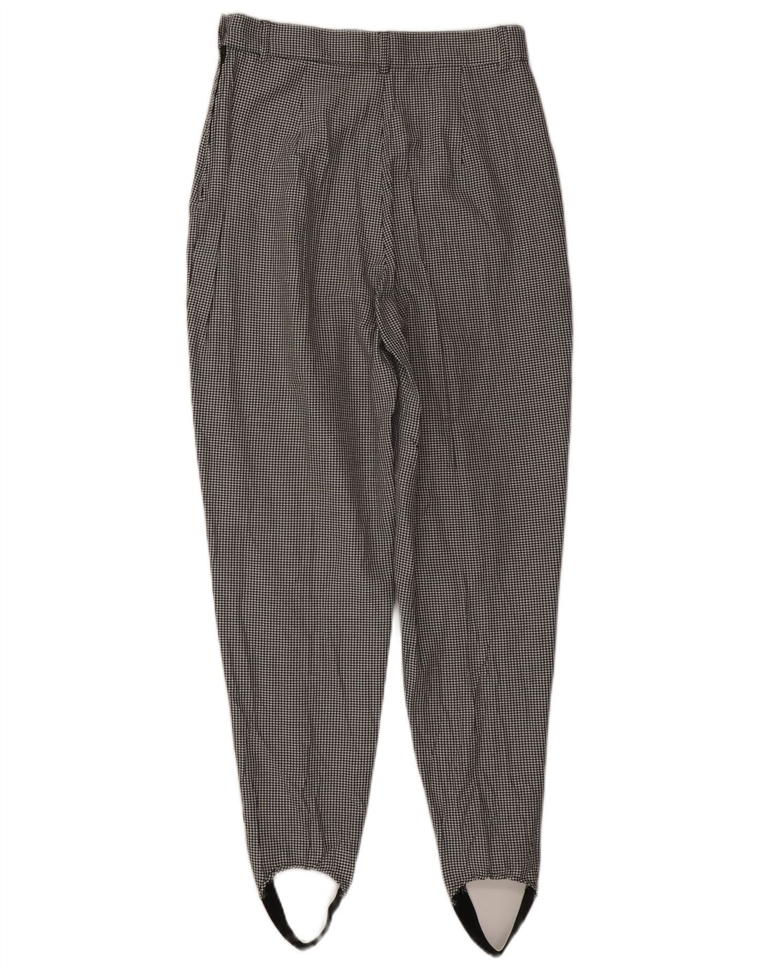 Benetton Damen Freizeithose IT 44 Medium W28 L30 Schwarzer Hahnentritt