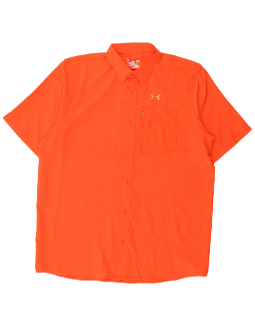 UNDER ARMOUR Herren Heat Gear Kurzarmshirt Large Orange Polyester