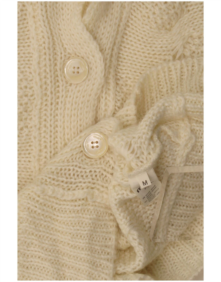 MET Damen-Cardigan-Pullover UK 12 Medium Beige Mohair