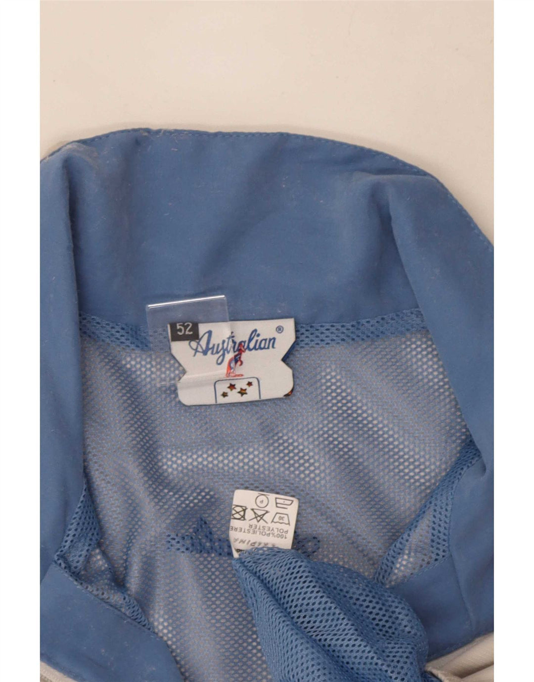AUSTRALIAN L'ALPINA Herren-Trainingsanzugoberteil, IT-Größe 52, großes graues Polyester