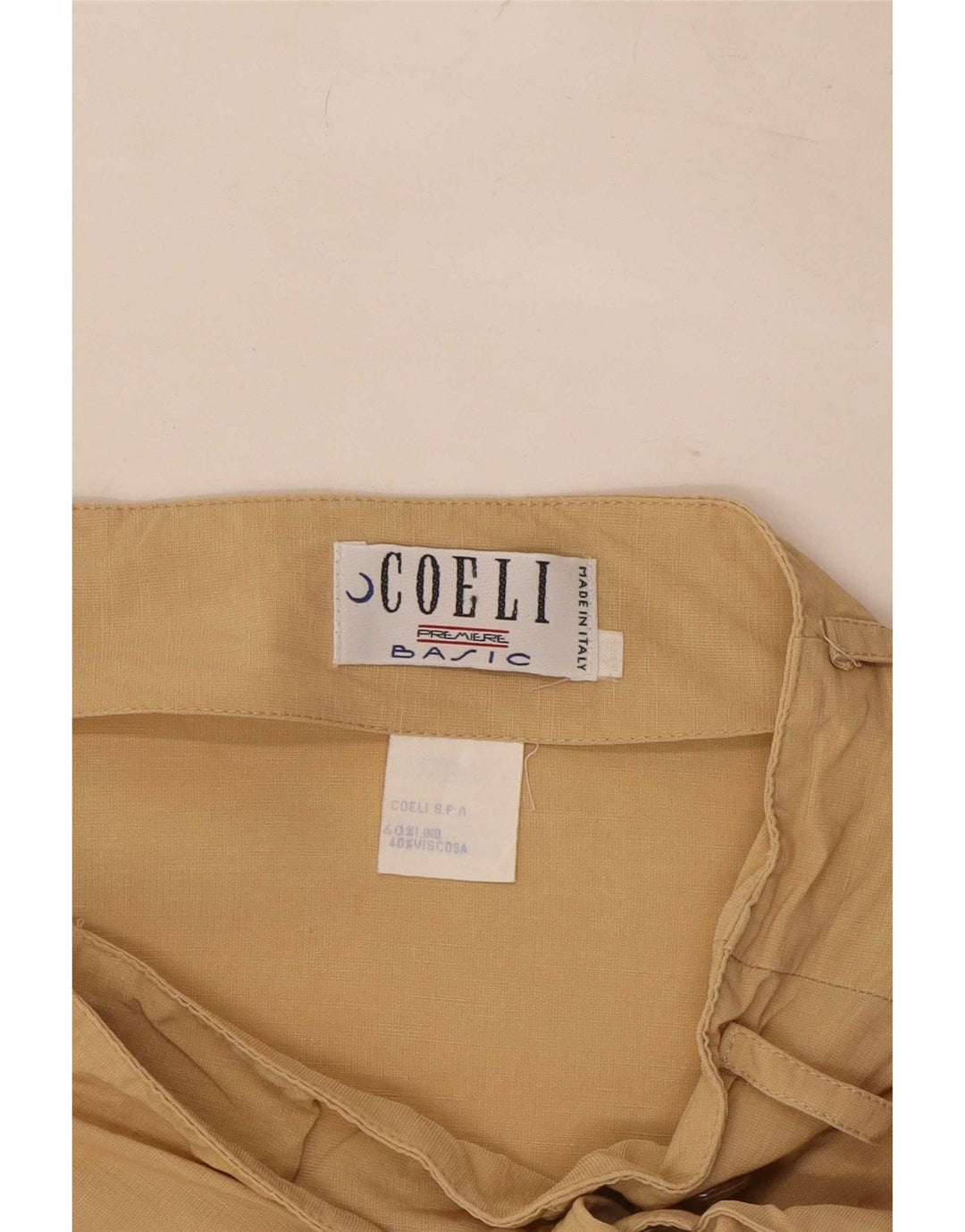 Basic Damen Wickelrock XS W24 Beige Leinen