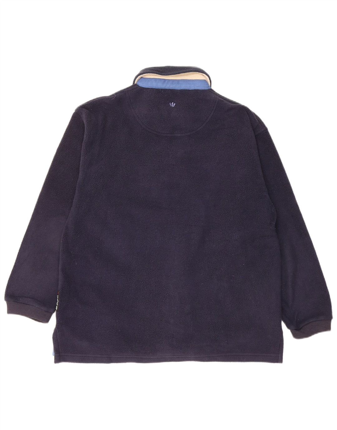 FAT FACE Herren Polartec Loose Fit Polo Neck Fleece Pullover XS Marineblau