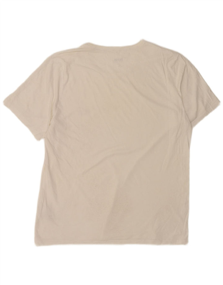 Hugo Boss Herren T-Shirt Top 2XL Weiße Baumwolle