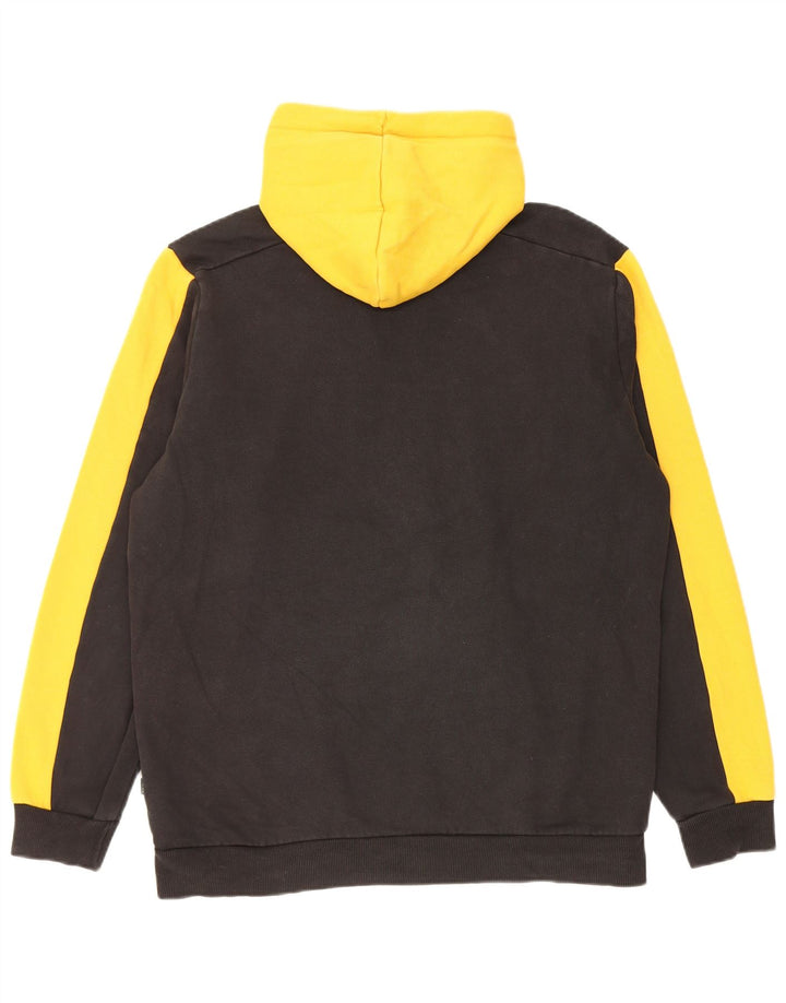 Puma Herren Kapuzenpullover Mittelgelbe Colourblock-Baumwolle