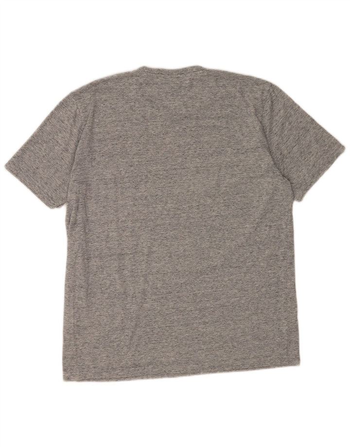 CHAMPION Herren-T-Shirt mit Grafik, mittelgrau gesprenkelte Baumwolle