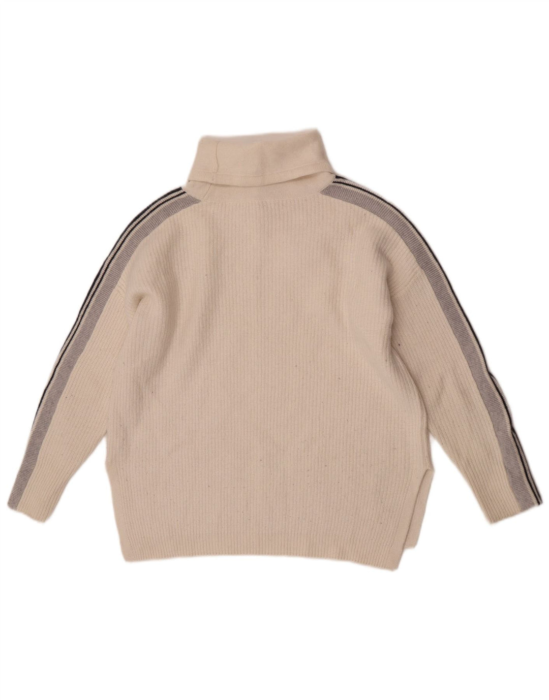 The White Company Rollkragenpullover für Damen, UK 14, Mittelweiß