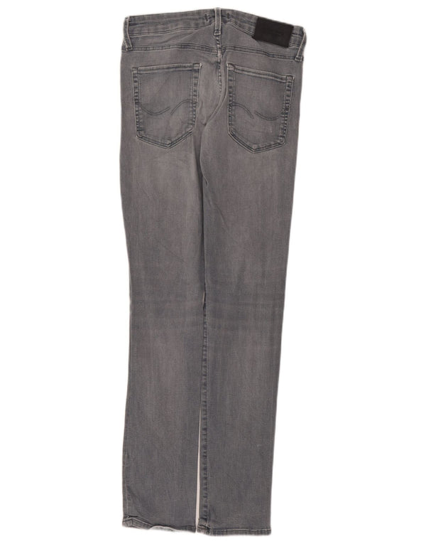 Jack & Jones Herren Skinny Jeans W30 L32 Graue Baumwolle