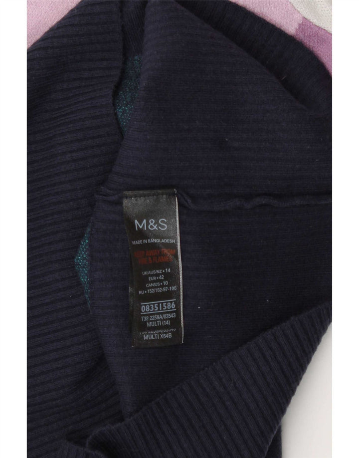 Marks & Spencer Damen-Pullover mit Rollkragen, Gr. 40, Größe M, Mehrfarbig