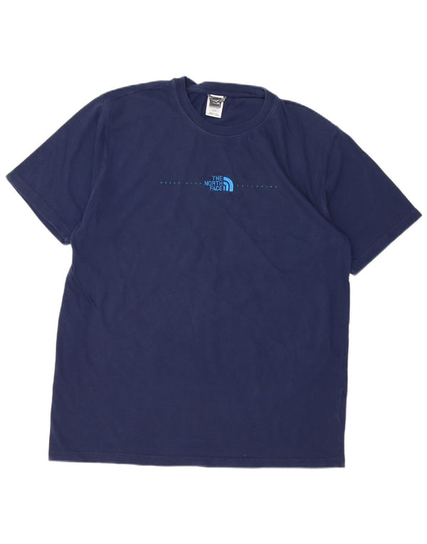 THE NORTH FACE Herren T-Shirt Top XL Marineblau Baumwolle