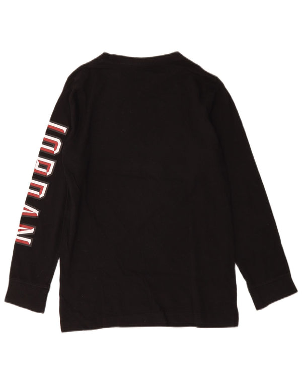 Jordan Boys Graphic Top Langarm 12–13 Jahre Large Schwarz
