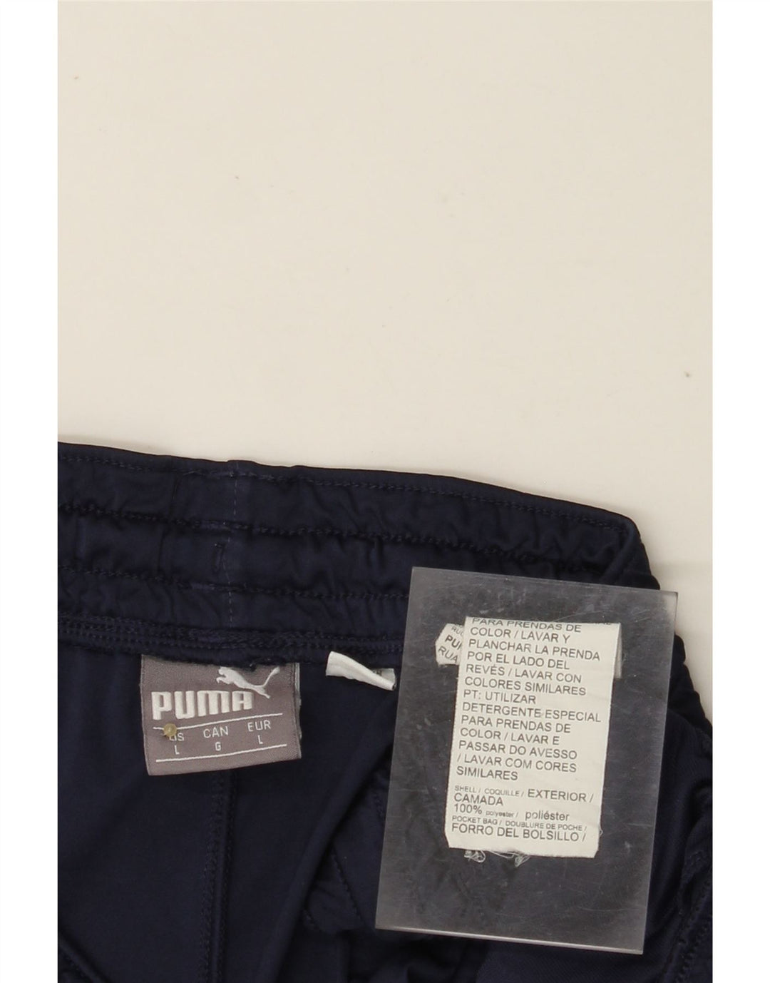 PUMA Herren-Sportshorts, groß, marineblaues Polyester