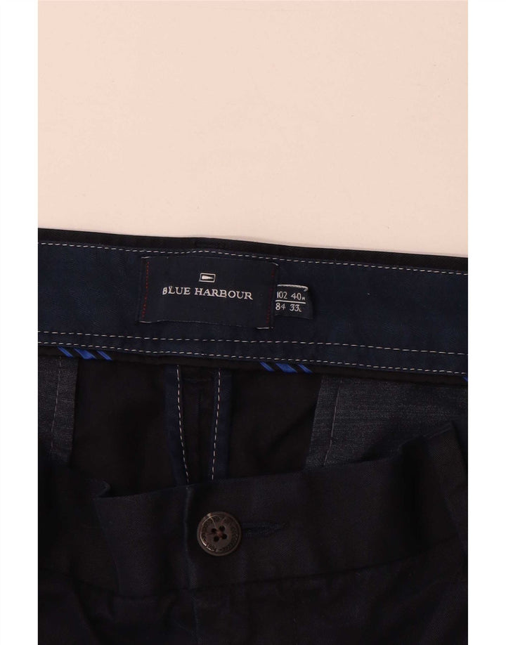 Marks & Spencer Herren Blue Harbour Gerade Chinohose W40 L33 Marineblau