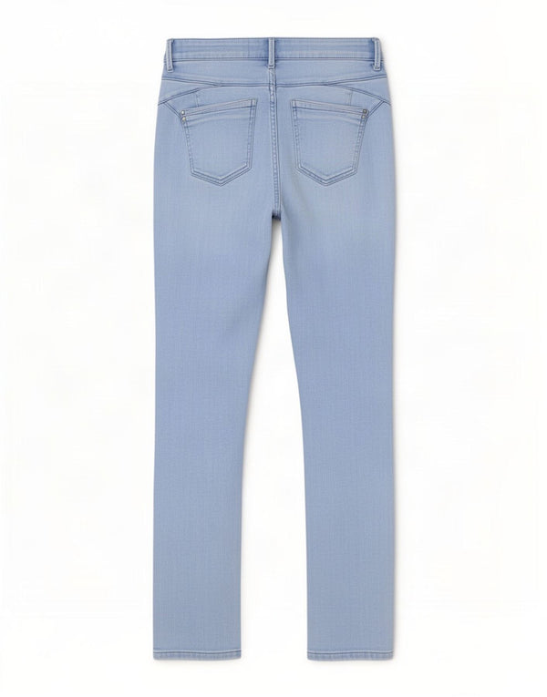 Marks & Spencer Damen Slim Jeans UK 8 Small W26 L28 Blaue Baumwolle