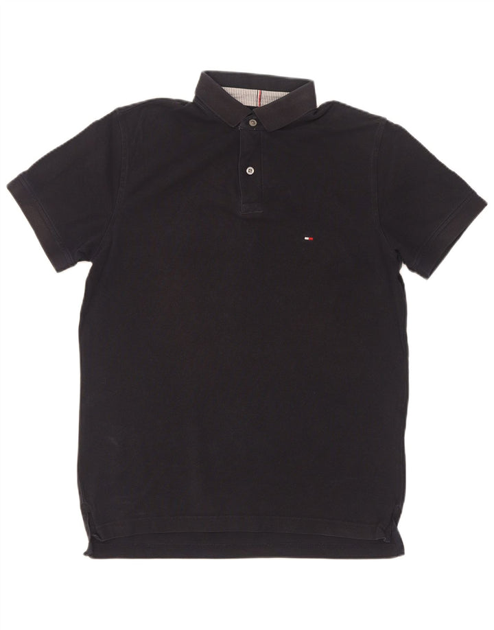 Tommy Hilfiger Herren-Poloshirt, klein, marineblau, Baumwolle
