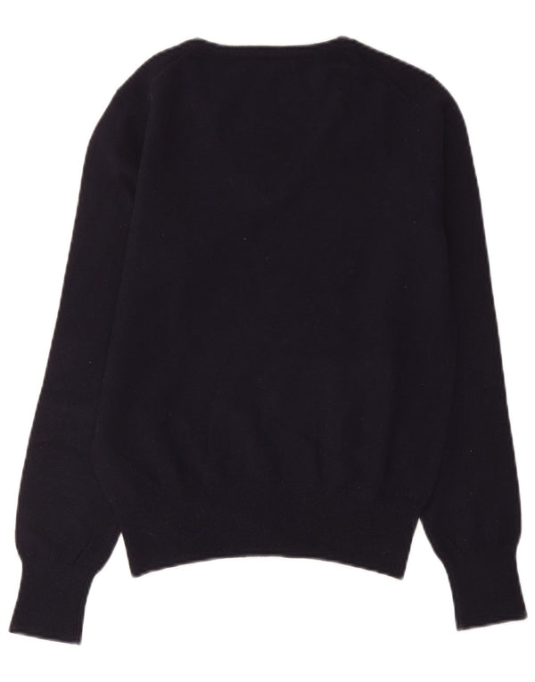 Gant Damen-Pullover mit V-Ausschnitt, UK 14, mittelschwarze Wolle