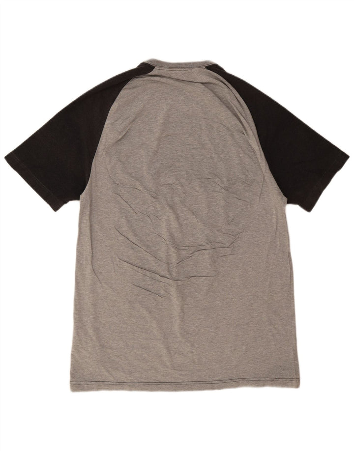 Nike Herren-T-Shirt mit Grafik, Größe L, Grau, Colourblock-Baumwolle