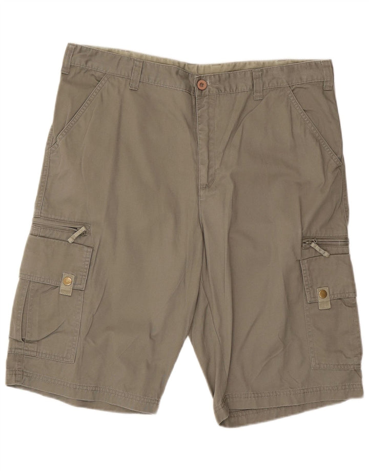 Vintage Herren Cargo Shorts W38 XL Khaki Baumwolle