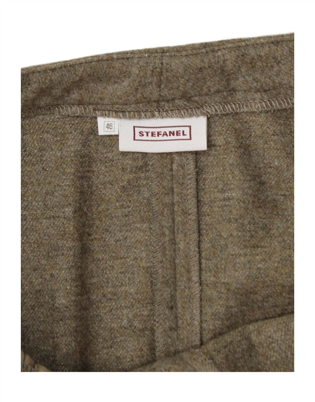 STEFANEL Womens Straight Skirt IT 46 Large W32  Brown Wool Vintage Stefanel and Second-Hand Stefanel from Messina Hembry 