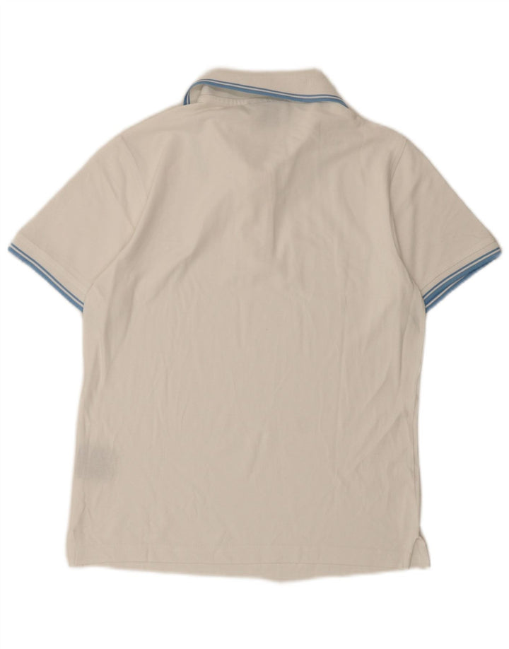 Diadora Herren-Poloshirt, kleine weiße Baumwolle