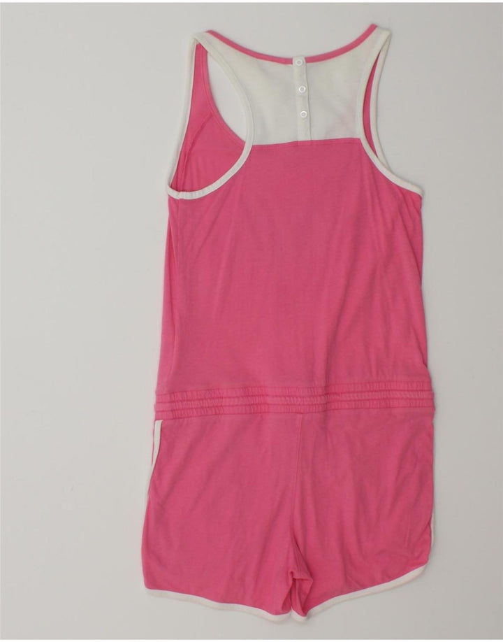 CHAMPION Womens Graphic Playsuit UK 8 Small  Pink Vintage Champion and Second-Hand Champion from Messina Hembry 