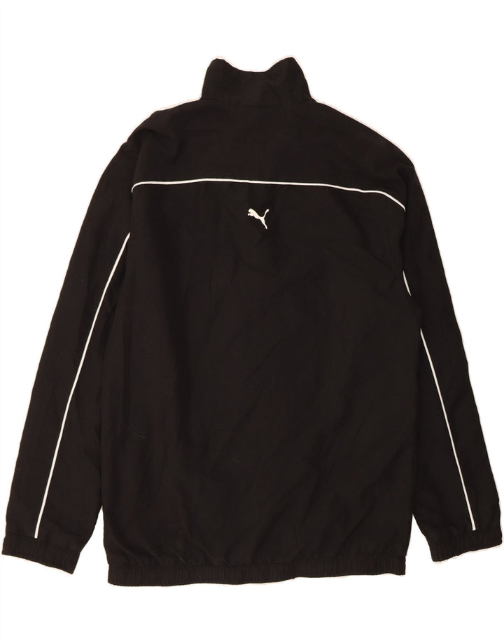 PUMA Mens Graphic Tracksuit Top Jacket  Small Black Polyester Vintage Puma and Second-Hand Puma from Messina Hembry 