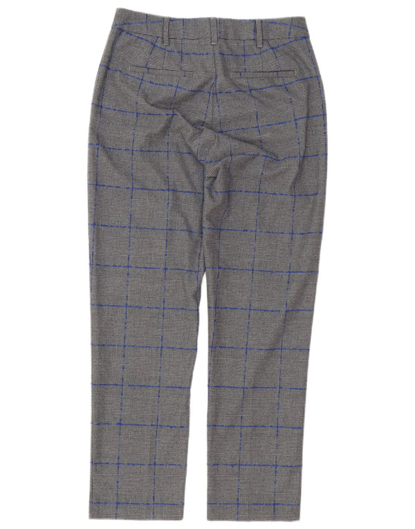 Max & Co. Damen Chinohose UK 8 Small W28 L27 Grauer Hahnentritt