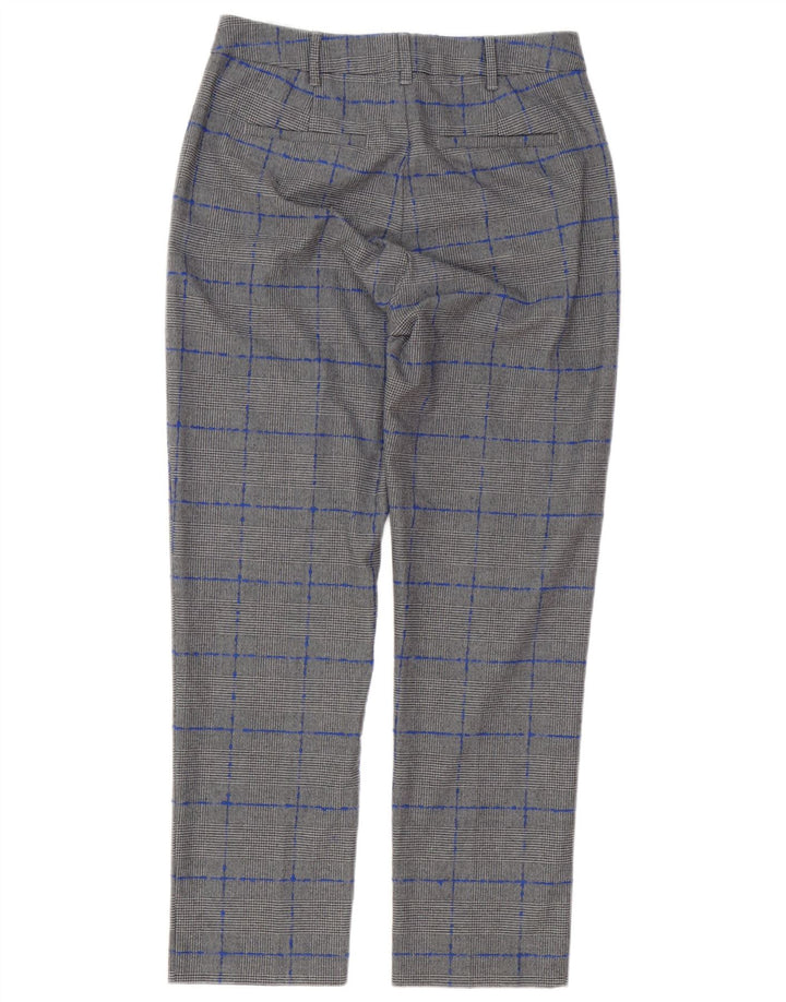 Max & Co. Damen Chinohose UK 8 Small W28 L27 Grauer Hahnentritt