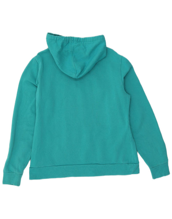 Fila Womens Graphic Zip Hoodie Pullover UK 18 XL Türkis Baumwolle