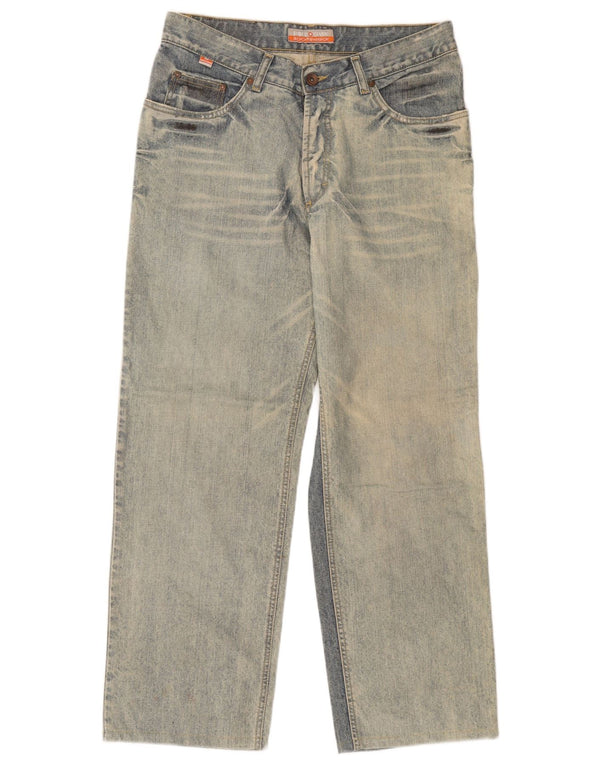 Enrico Coveri Herren Straight Jeans IT 48 Medium W34 L28 Blaue Baumwolle