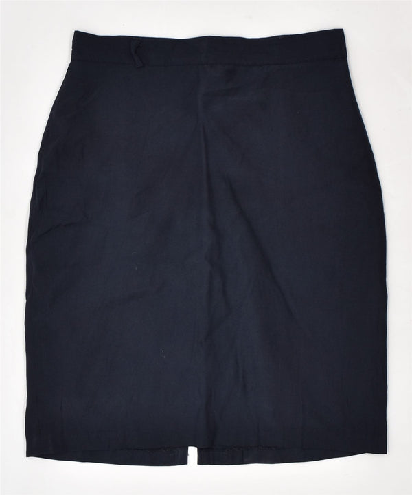 COCK FASHION Damen-Bleistiftrock mit hoher Taille, Größe 44, Mittel W27, Marineblau