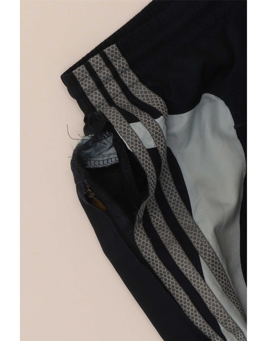 Adidas Herren-Trainingshose, groß, marineblau, Colourblock-Polyester