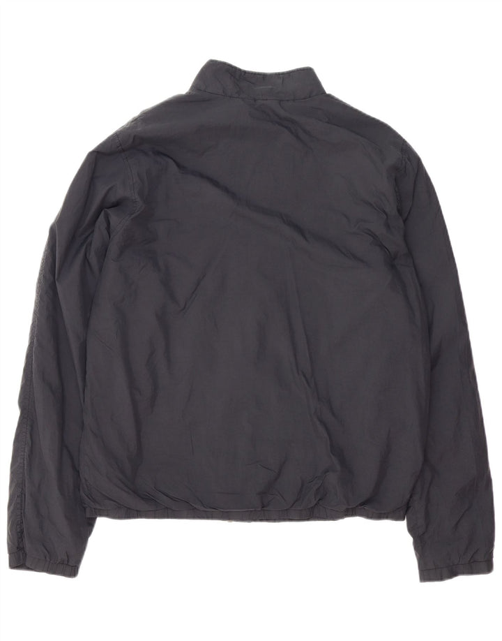 LACOSTE Herren Bomberjacke Größe 5 Großes schwarzes Polyamid