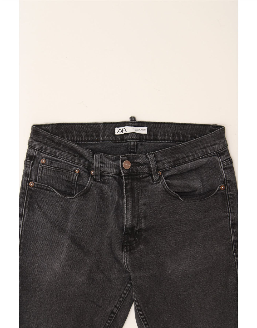 ZARA Mens Slim Jeans W32 L30 Grey Cotton Vintage Zara and Second-Hand Zara from Messina Hembry 