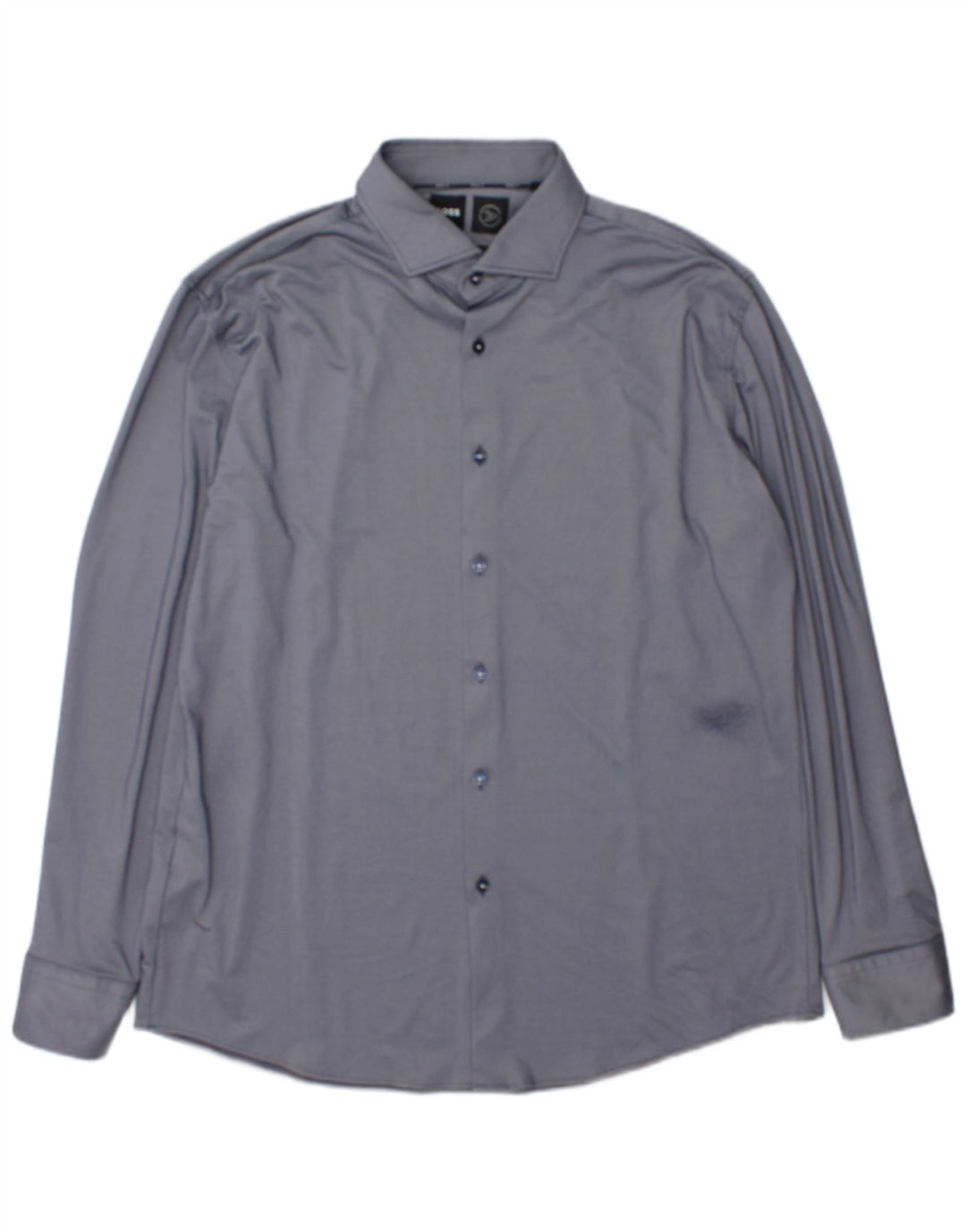 Hugo Boss Herren Performance Slim Fit Hemd Größe 43 17 XL Marineblaues Polyamid
