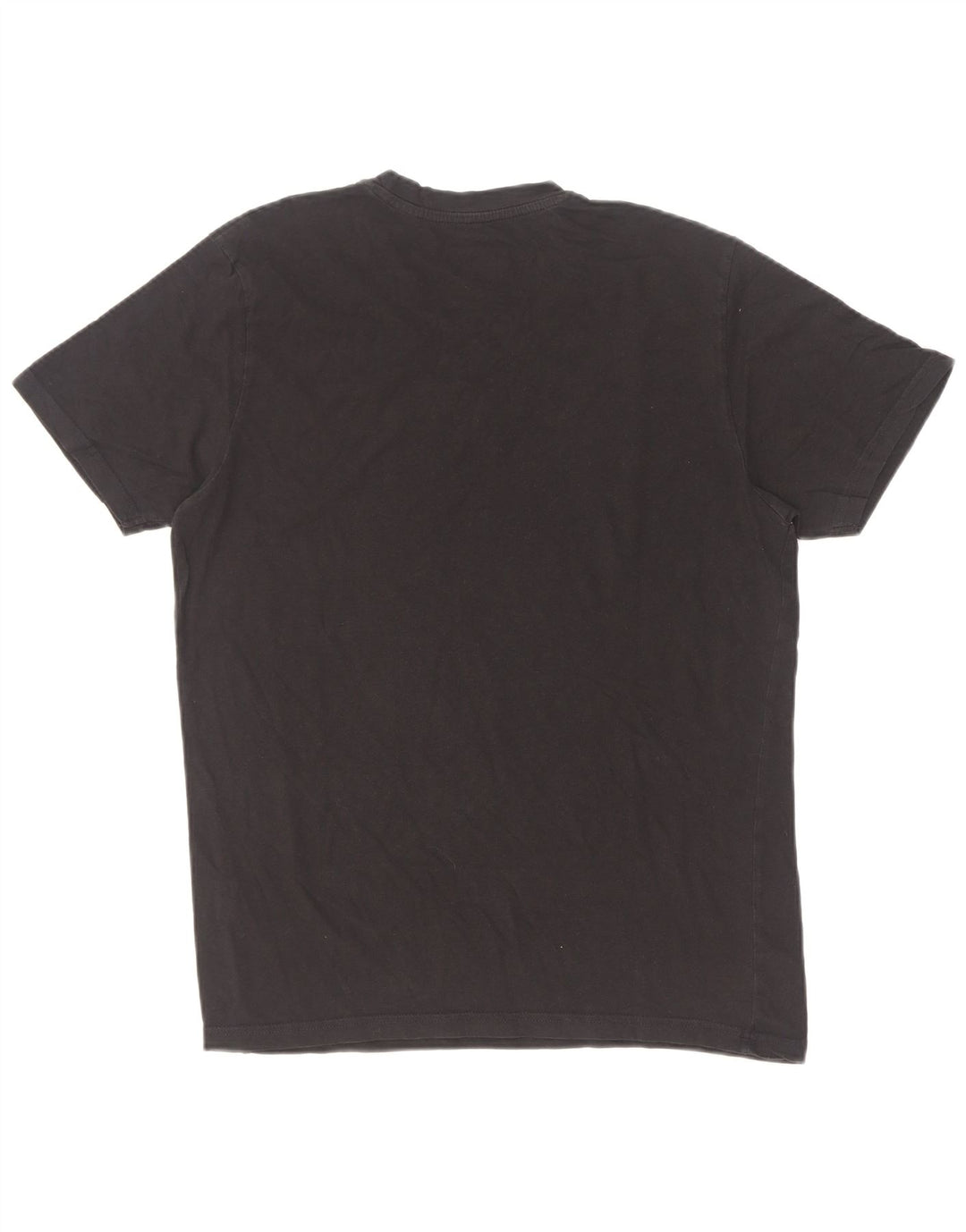 Kappa Herren Grafik-T-Shirt-Oberteil aus mittelschwarzer Baumwolle