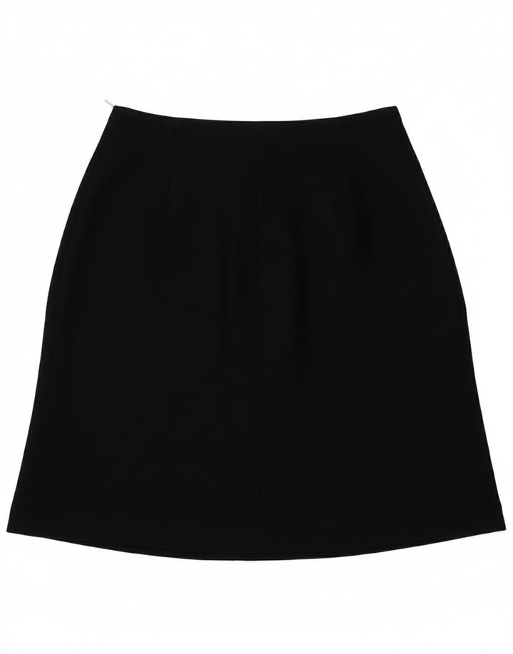 Hobbs Damen A-Linienrock UK 8 Small W26 Marineblaue Wolle