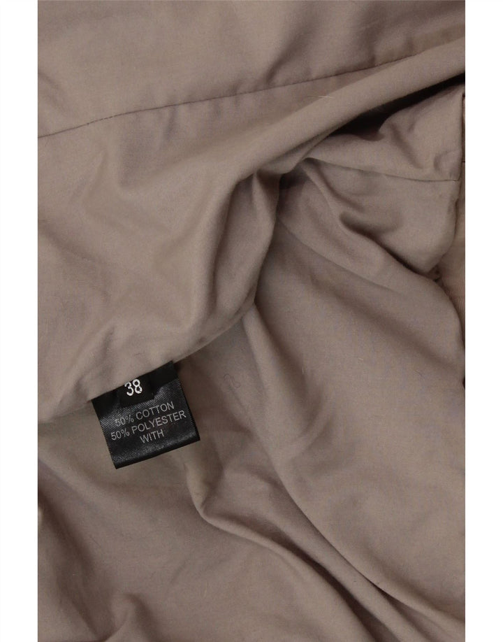 VINTAGE Womens Leather Jacket EU 38 Medium Grey Vintage Vintage and Second-Hand Vintage from Messina Hembry 