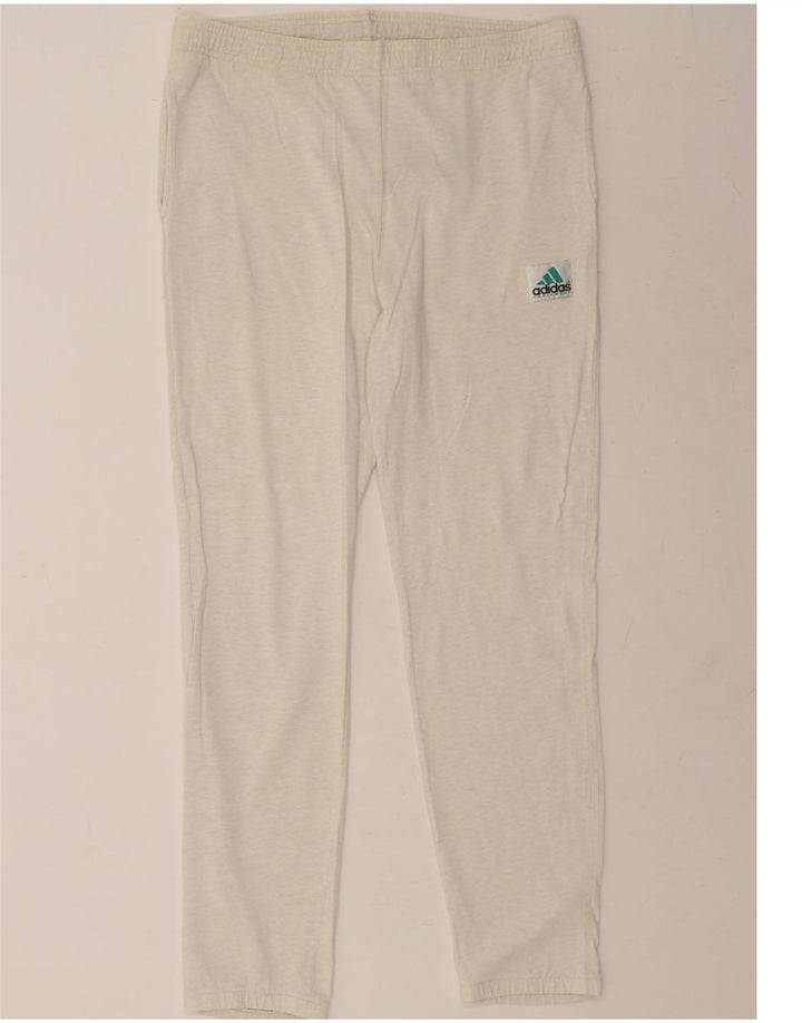 ADIDAS Mens Tracksuit Trousers Large  Off White Vintage Adidas and Second-Hand Adidas from Messina Hembry 